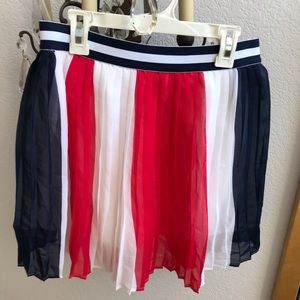 Disney pleated skort red blue white xlarge 14/16